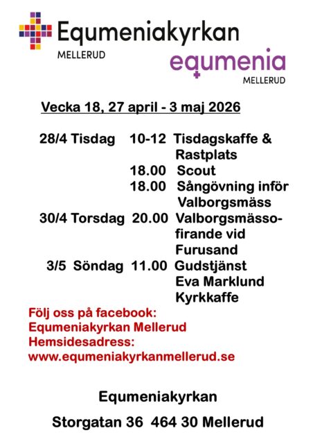 Program vecka 18