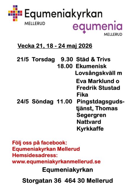 Program vecka 21