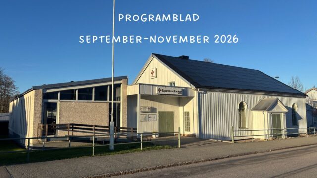Programblad för September – November