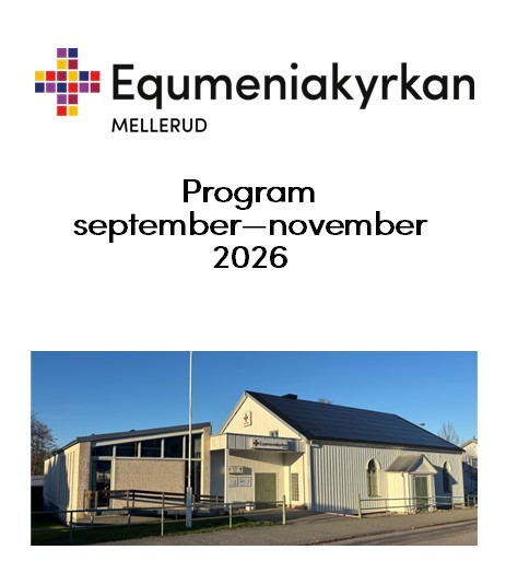 Programblad för September – November