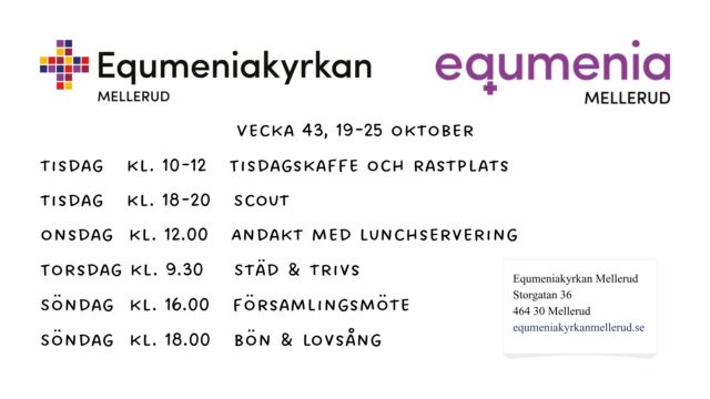 Program vecka 43