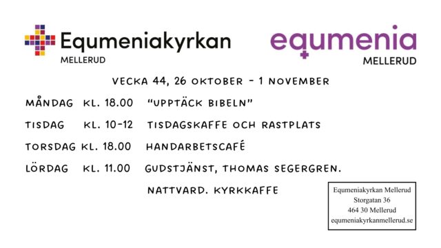 Program vecka 44